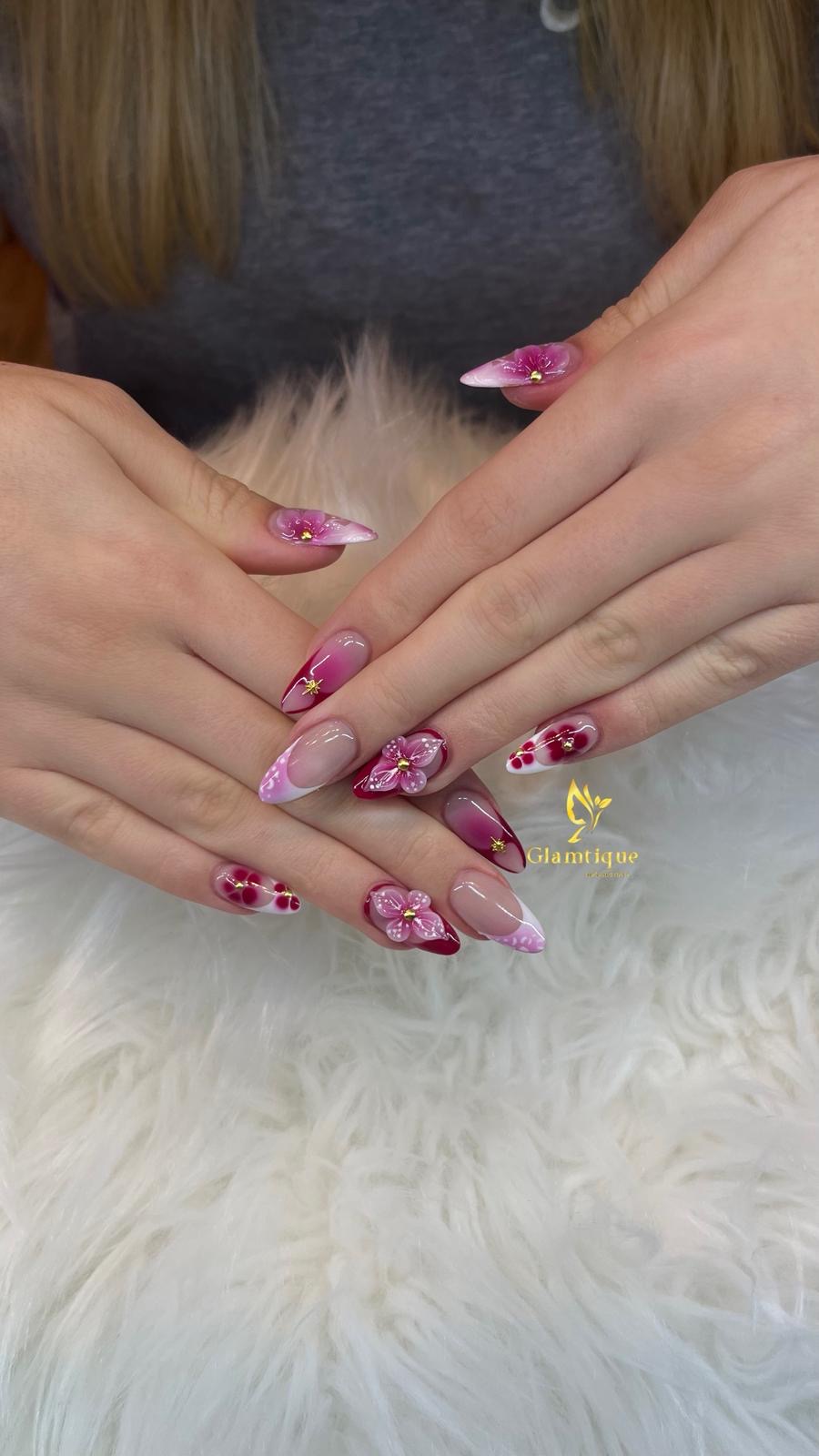 Pink 3D Floral